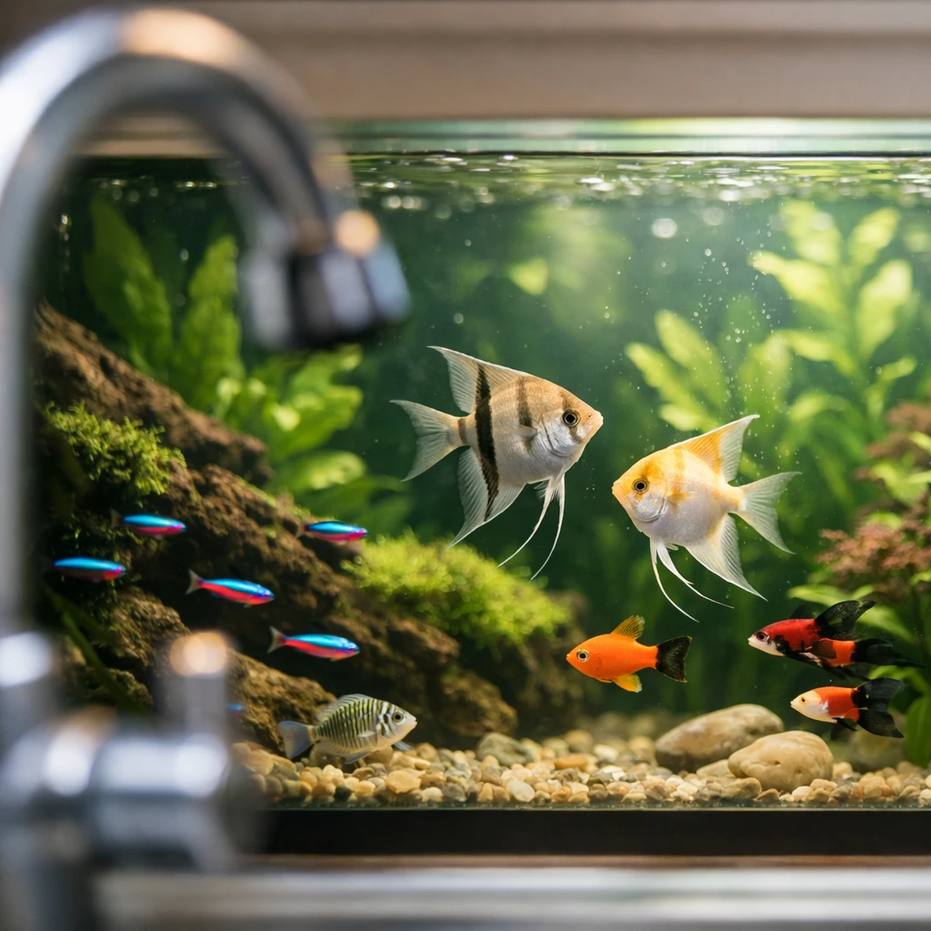 Aquarium : pourquoi l'eau du robinet peut tuer vos poissons (et comment l'éviter)