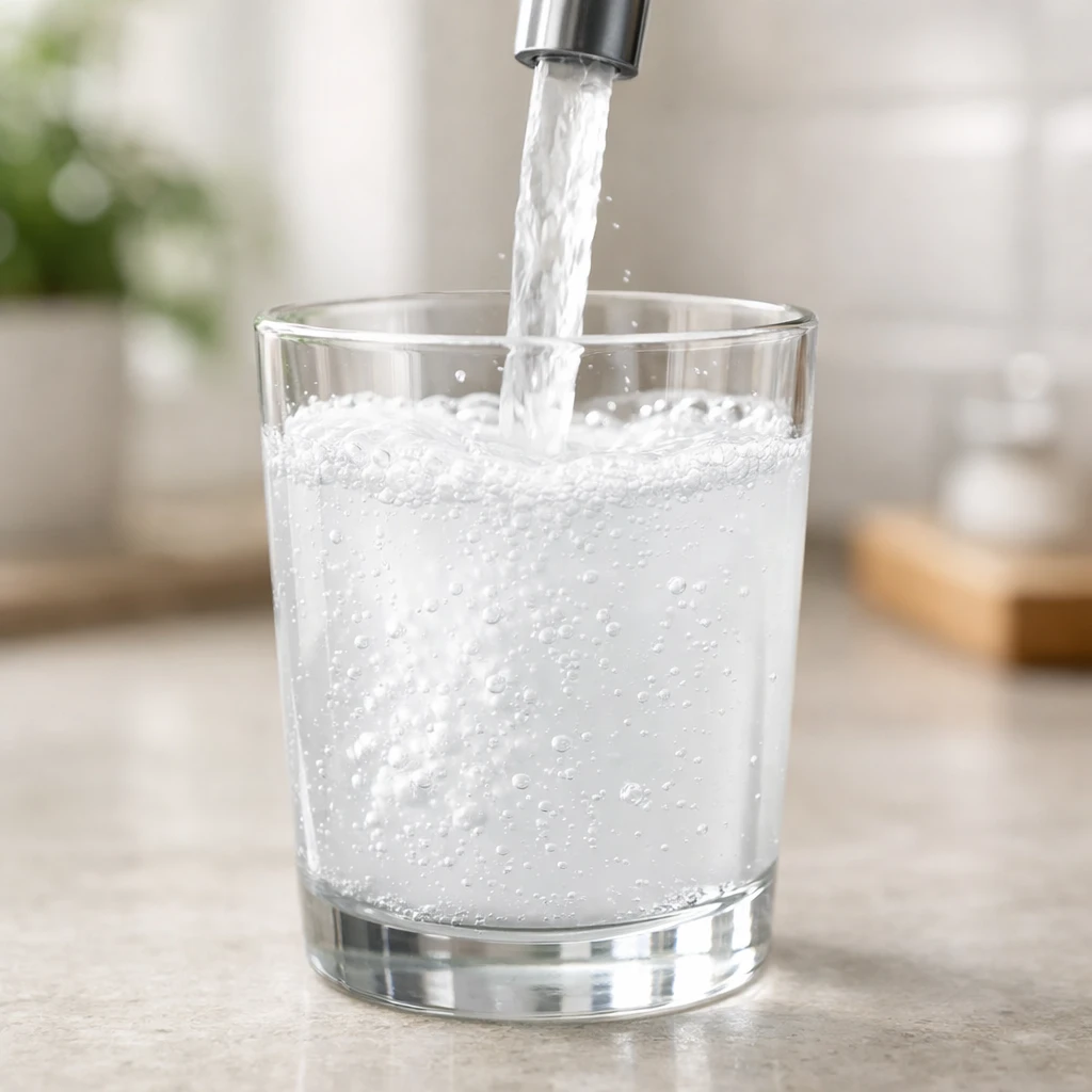 Pourquoi l'eau du robinet est-elle parfois blanche (ou trouble) au robinet ?