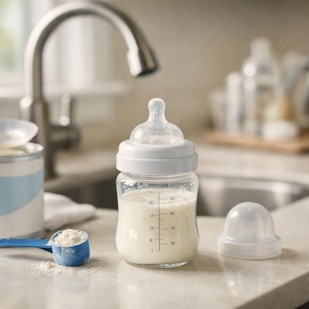 Eau du robinet et bébé : peut-on préparer un biberon avec ?